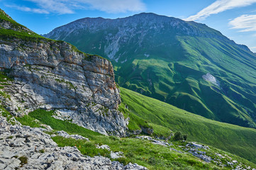 The Caucasus mountains in Russia