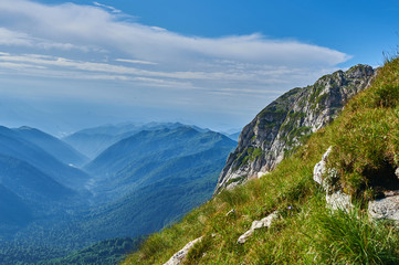The Caucasus mountains in Russia