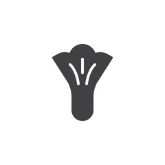 Chanterelle mushroom vector icon. filled flat sign for mobile concept and web design. simple solid icon. Symbol, logo illustration. Pixel perfect vector graphics