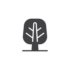 Tree vector icon. filled flat sign for mobile concept and web design. Park tree simple solid icon. Symbol, logo illustration. Pixel perfect vector graphics