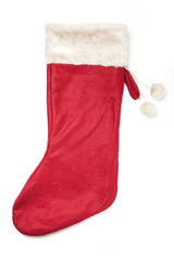 Obraz na płótnie Canvas christmas socks isolated white.