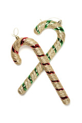 christmas candy isolated white.