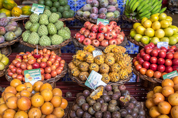 Fresh exotic fruits