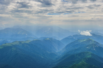 The Caucasus mountains in Russia