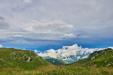 The Caucasus mountains in Russia