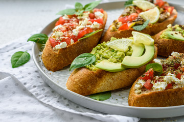 Snack bruschetta.