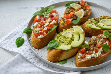 Snack bruschetta.