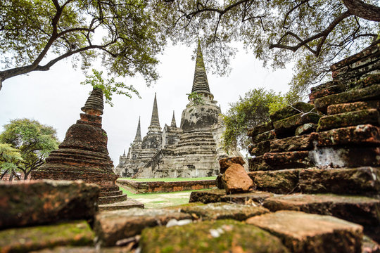 Wat Phrasisanpetch in Ayutthaya Province, Thailand.