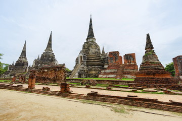 Fototapeta premium Wat Phrasisanpetch in Ayutthaya Province, Thailand.