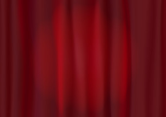 Theater red curtain with spot lighting. Beautiful abstract vertical dark red strip rays background with lines.