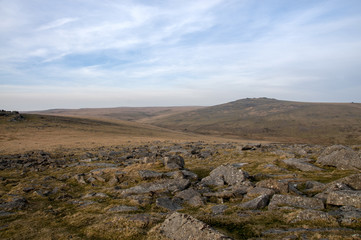 Rugged Dartmoor in spring