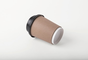 coffee paper cup. mockup for creative design branding.