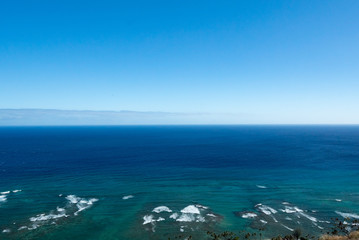 Fototapeta na wymiar ハワイの海(Pacific Ocean)