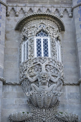 Palácio Nacional da Pena: Tritão, alegoria da Criação do Mundo, Figura del Tritón- Sintra, Portugal