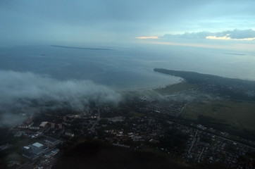 View from the airliner of Kiev - Tallinn
