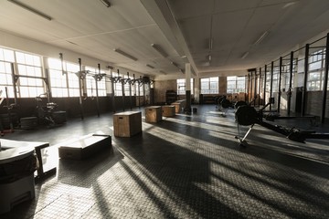Interior of a fitness studio
