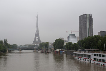 Fototapeta na wymiar Paris flood