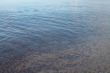 light ripples on clear water