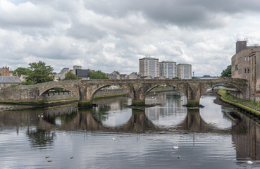 Fototapeta premium The Historic Old Bridge at Ayr in Scotland