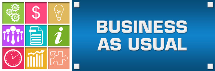 Business As Usual Colorful Business Grid Blue Right 
