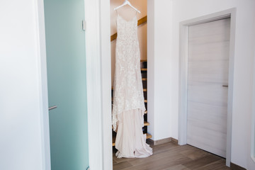 getting ready groom bride wedding