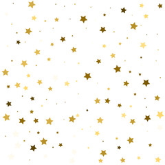 Obraz na płótnie Canvas Star pattern. white, background, gold, gift wrap. Vector illustration.