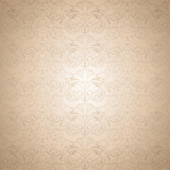 gold vintage background , royal with classic Baroque pattern, Rococo with darkened edges background(card, invitation, banner). Square format