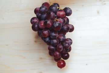 Bunch of red grapes.