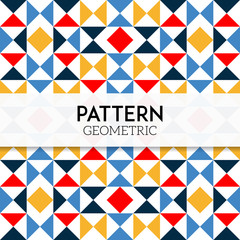 Background Pattern Geometric Retro Color