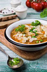 Thick traditional Italian soup