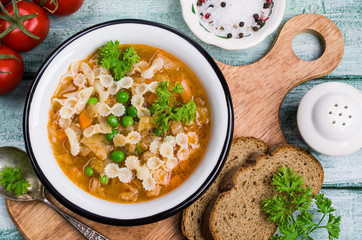 Thick traditional Italian soup