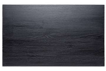 black board for feeding products with beautiful texture, cutting board on white background, isolate, top view