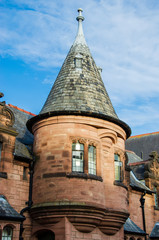 Unusual round turret on a house © johndavidphoto