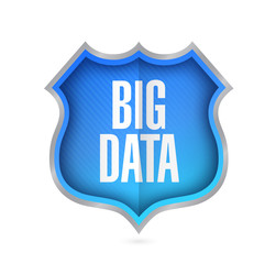 big data protection. security shield illustration