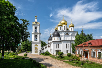 Fototapeta na wymiar Assumption Cathedral of the Dmitrov Kremlin. City of Dmitrov, Moscow region, Russia