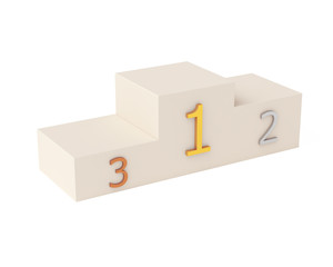 Obraz premium Winner Podium 1st 2nd 3rd 3D Render