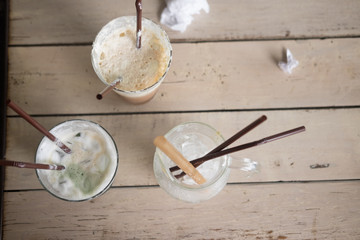 After finished drinking at the morning time.