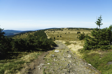 Hruby Jeseník is the highest mountain range in Moravia. The highest mountain is Praděd (1491 m above sea level)