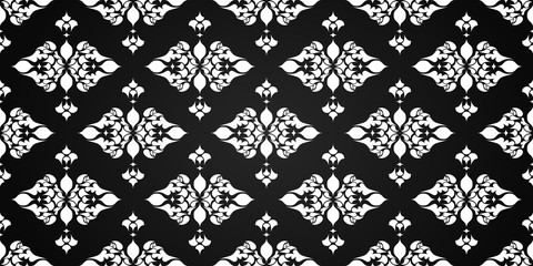 Arabesque, motif floral, arrière plan élégant.