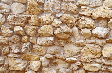 old stone wall at fortress