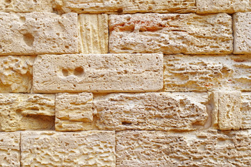 old stone wall at fortress