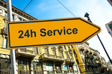 Obraz premium Schild 285 - 24h Service