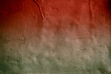 Hintergrund aus Gusseisen mit horizontaler Farbabstufung rot orange grün