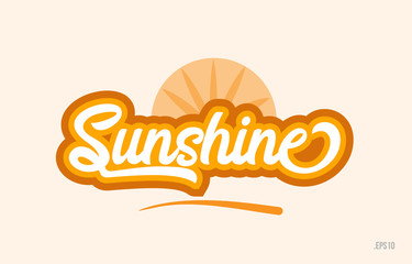 sunshine orange color word text logo icon