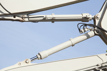 Hydraulischer Baggerarm eines Baggers