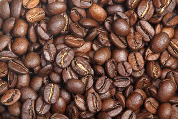 Coffee beans texture