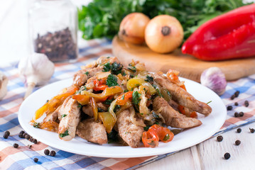 Stir fry with chicken