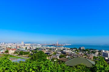 夏の北九州工業地帯