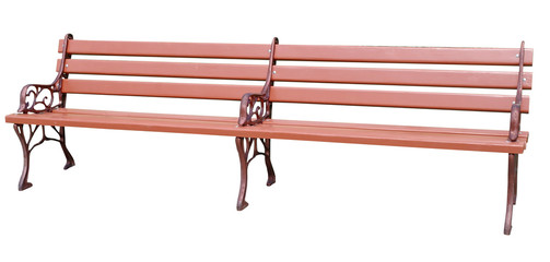  Park Bench Isolated on White