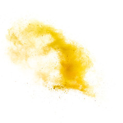 Colorful powders on white  background